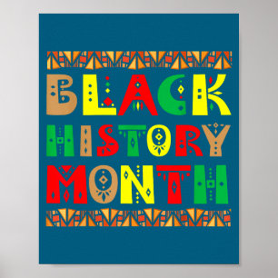 Melanine Afrikaanse wortels Black History Month cu Poster