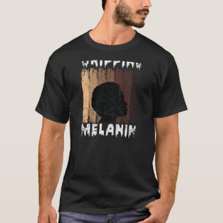 Melanine druppelaar Melanine vrouwen Zwart meisje T-shirt