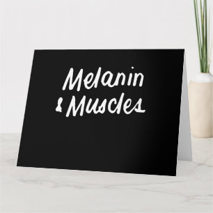 Melanine en Muscles Black zijn prachtig vormgegeve Kaart