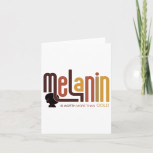Melanine is meer waard dan goud Afro gemelaniseerd Kaart