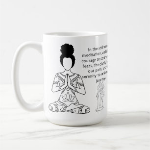 Melanine Meditation Motivatie Quote Coffee Mok
