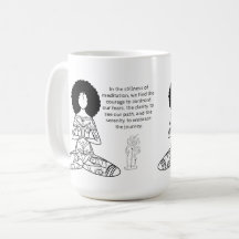 Melanine Meditation Motivatie Quote Coffee Mok
