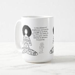 Melanine Meditation Motivatie Quote Coffee Mok