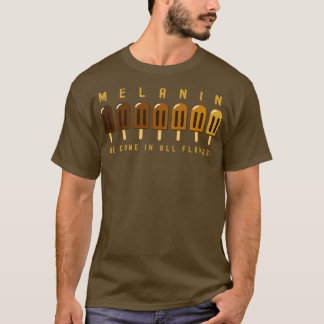 Melanine Popsicles Bruine Huid Viering T-shirt