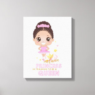 Melanine Prinses Opleiding Tot Koningin Balletdans Canvas Afdruk