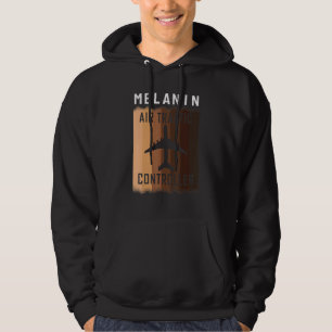 Melanine Shades Zwart Mannen Vrouwen Pride Luchtve Hoodie