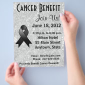 Melanoma Awareness Benefit Grey Floral Flyer (Hand)