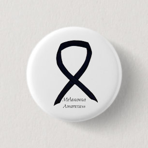 Melanoma Awareness Ribbon Angel Custom Pin Ronde Button 3,2 Cm