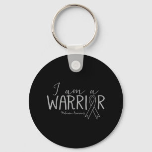 Melanoma Awareness Skin Cancer I are a Warrior Sleutelhanger