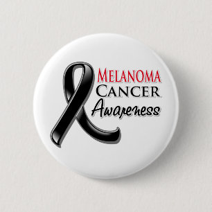 Melanoma Cancer Awareness Rib Ronde Button 5,7 Cm