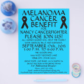 Melanoma Cancer Benefit Flyer (Enkel)