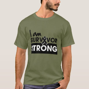 Melanoma ik ben Survivor Strong T-shirt