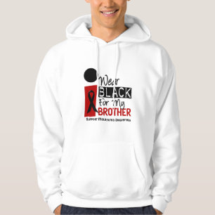 Melanoma ik Draag zwart voor mijn broer 9 Hoodie