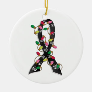 Melanoma kerstlampje keramisch ornament