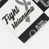 Melanoma Motif Caro Fleece Jeter la couverture (Coin)