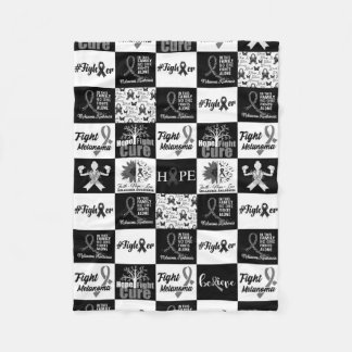 Melanoma Motif Caro Fleece Jeter la couverture