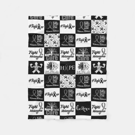 Melanoma Motif Caro Fleece Jeter la couverture (Devant)