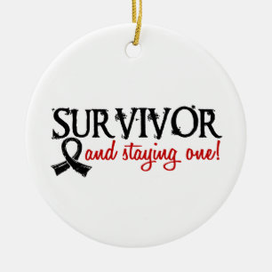 Melanoma Survivor 18 Keramisch Ornament
