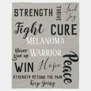Melanoma Warrior Fleece Deken