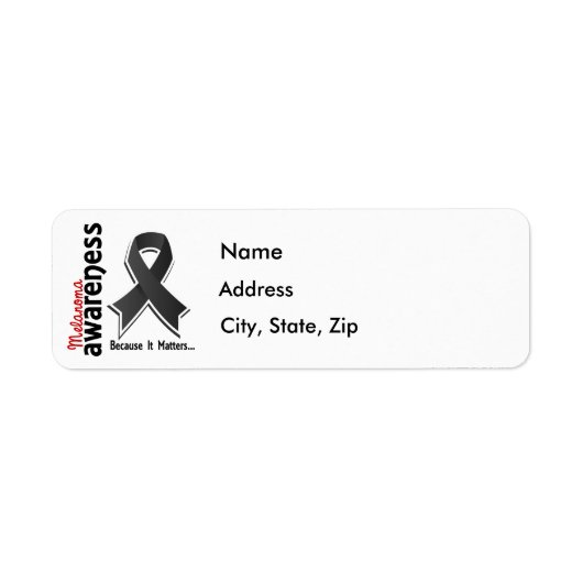 Melanoom Awareness 5 Etiket (Voorkant)