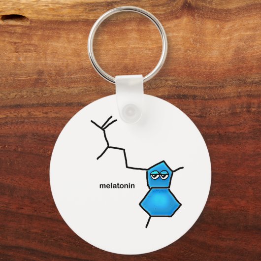 Melatonin Neurotransmitter Sleutelhanger (Voorkant)
