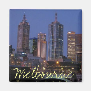 Melbourne Australia bij night photography magnet Magneet