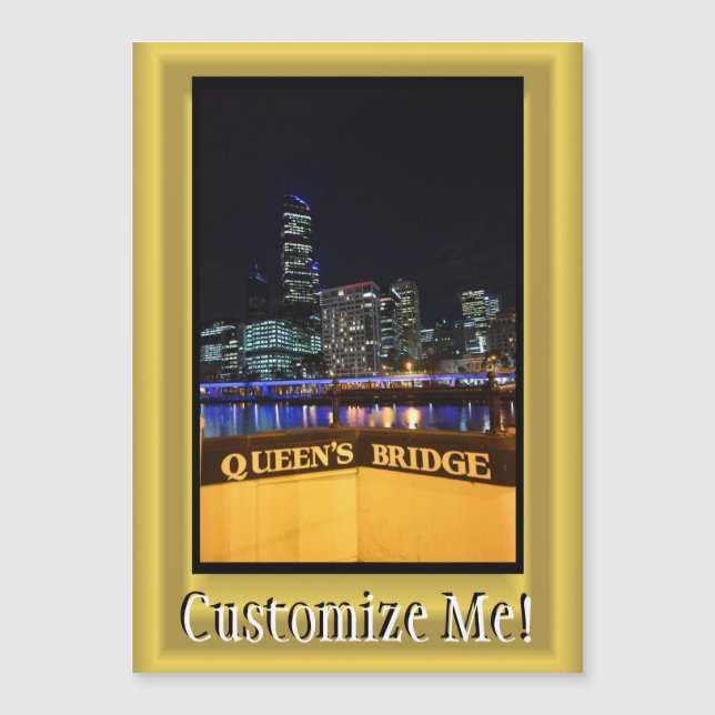 Melbourne Australia CBD Night Lights (Voorkant)