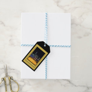 Melbourne Australia CBD Night Lights Cadeaulabel