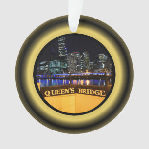 Melbourne Australia CBD Night Lights Ornament