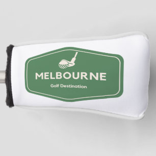 Melbourne Australia - Golf Course Destination Logo Golfheadcover