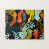 Melbourne Australia Graffiti Mural Puzzle Legpuzzel (Horizontaal)