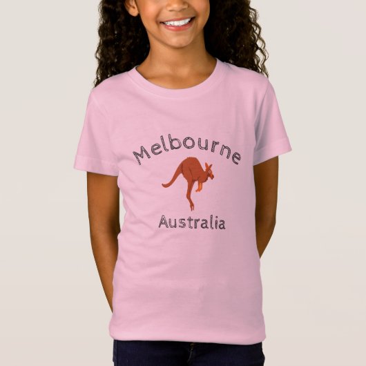 Melbourne Australia Kangaroo 4 T-shirt (Voorkant)