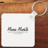 Melbourne Australia Pastel Travel Design Sleutelhanger (Achterkant)