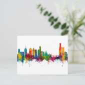 Melbourne Australia Skyline Briefkaart (Staand voorkant)