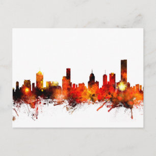 Melbourne Australia Skyline Briefkaart