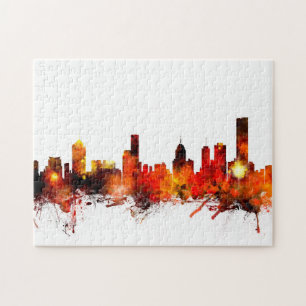 Melbourne Australia Skyline Legpuzzel