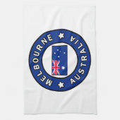 Melbourne Australia Theedoek (Verticaal)