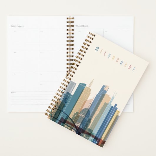 Melbourne, Australië | City Skyline Planner (Display)