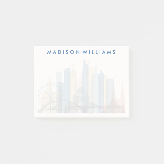 Melbourne, Australië | City Skyline Post-it® Notes (Voorkant)