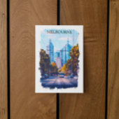 Melbourne Australië City Uitzicht Reizen Briefkaart