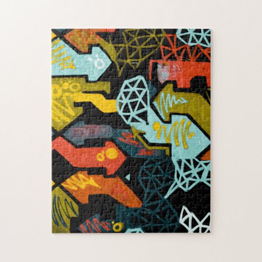 Melbourne Australie Graffiti Mural Puzzle (Vertical)