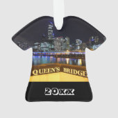 Melbourne Australie Lumières CBD au-dessus du pont (dos)