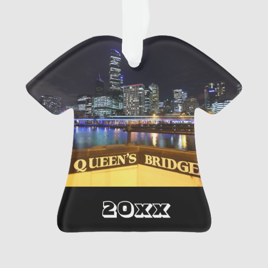 Melbourne Australie Lumières CBD au-dessus du pont (devant)