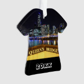 Melbourne Australie Lumières CBD au-dessus du pont (devant)