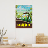 Melbourne Australië Tram Poster (Keuken)