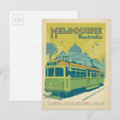 Melbourne, Australië - Trolley Briefkaart (Voorkant / Achterkant)