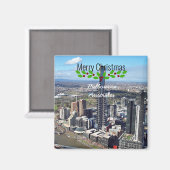Melbourne Australië vakantiegroeten Magneet (Voorkant / Achterkant)