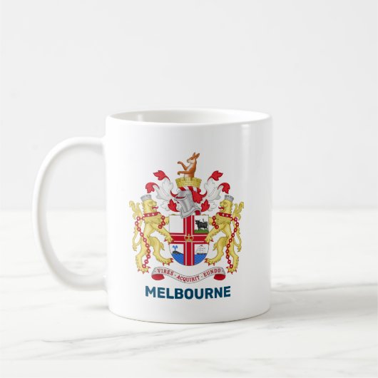 Melbourne, Australië - wapen Koffiemok (Links)