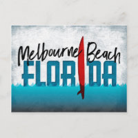 Melbourne Beach Briefkaart Florida Surfboard