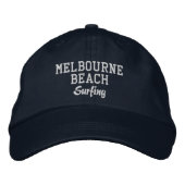 Melbourne Beach Surf Casquette de baseball brodé (Devant)